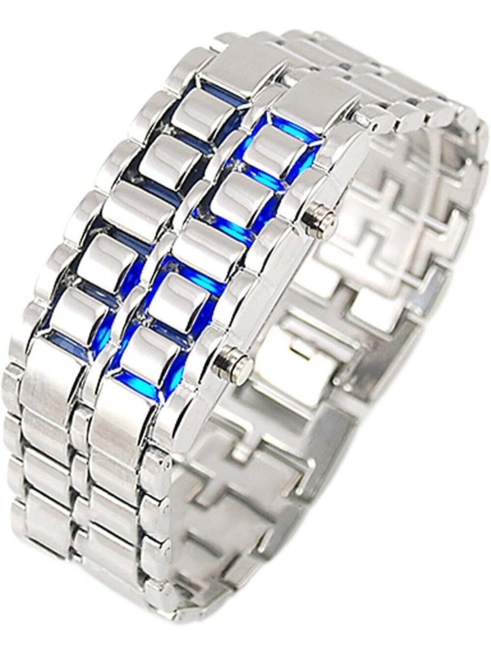 Men's All Silver Analog Quartz Stainless Steel Casual Classic Round Wrist Watch